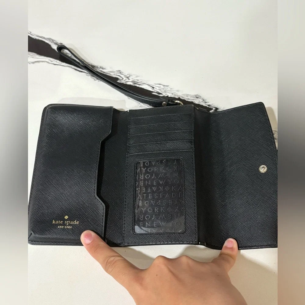 NWOT Kate Spade Black WristletC